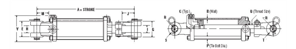 BAILEY TIE ROD CYLINDERS